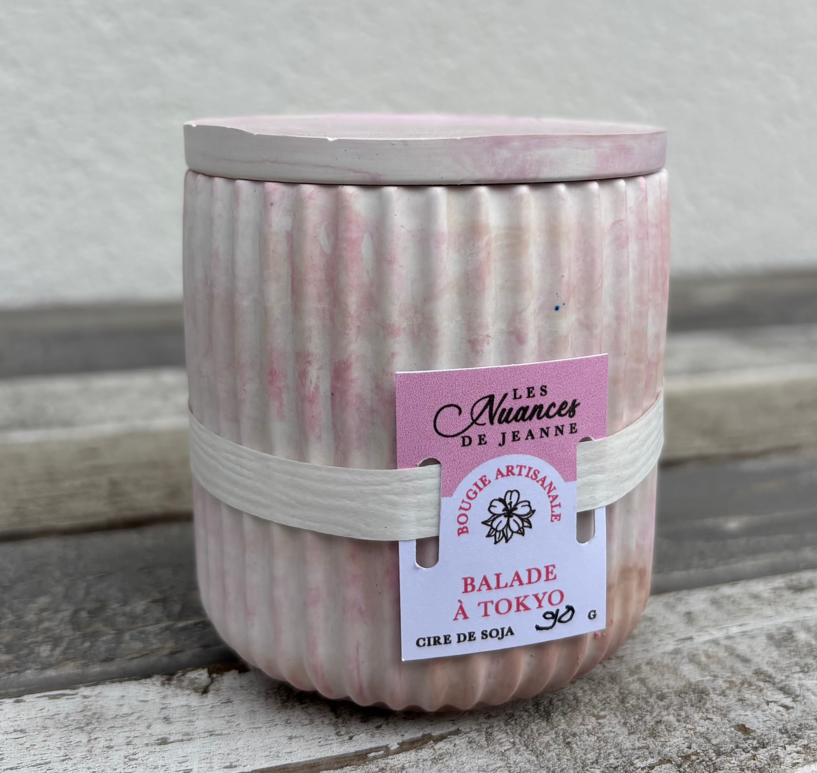 Bougie parfumée "Balade à Tokyo" voyage entre cerisier et sakura