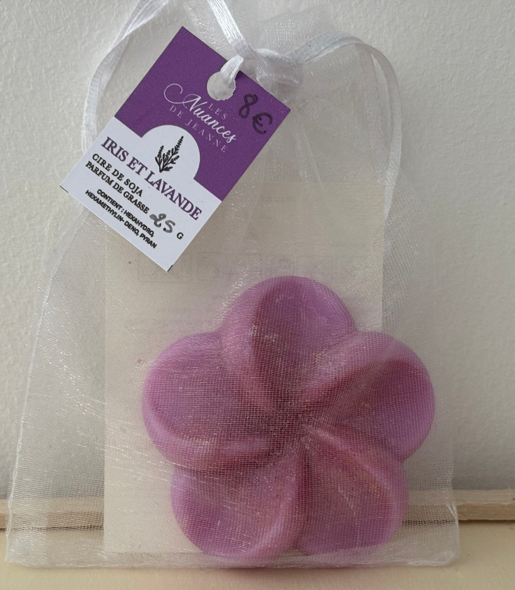 Fondant fleur Iris & Lavande 💜