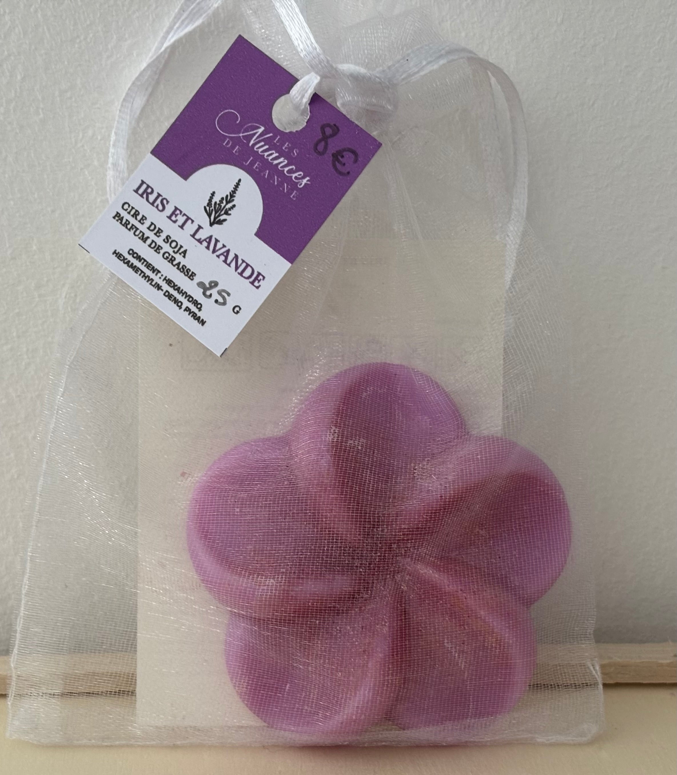 Fondant fleur Iris & Lavande 💜