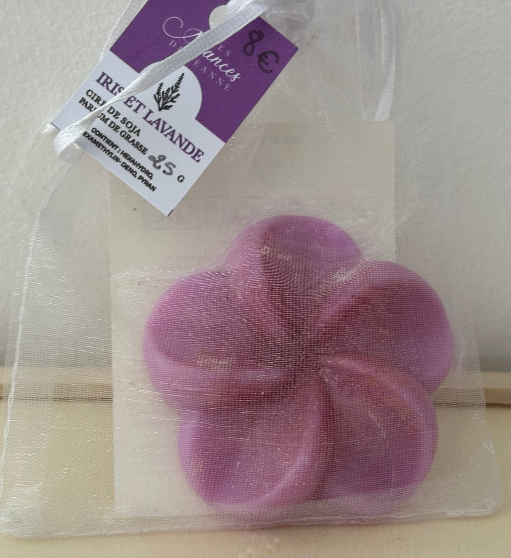 Fondant fleur Iris & Lavande 💜