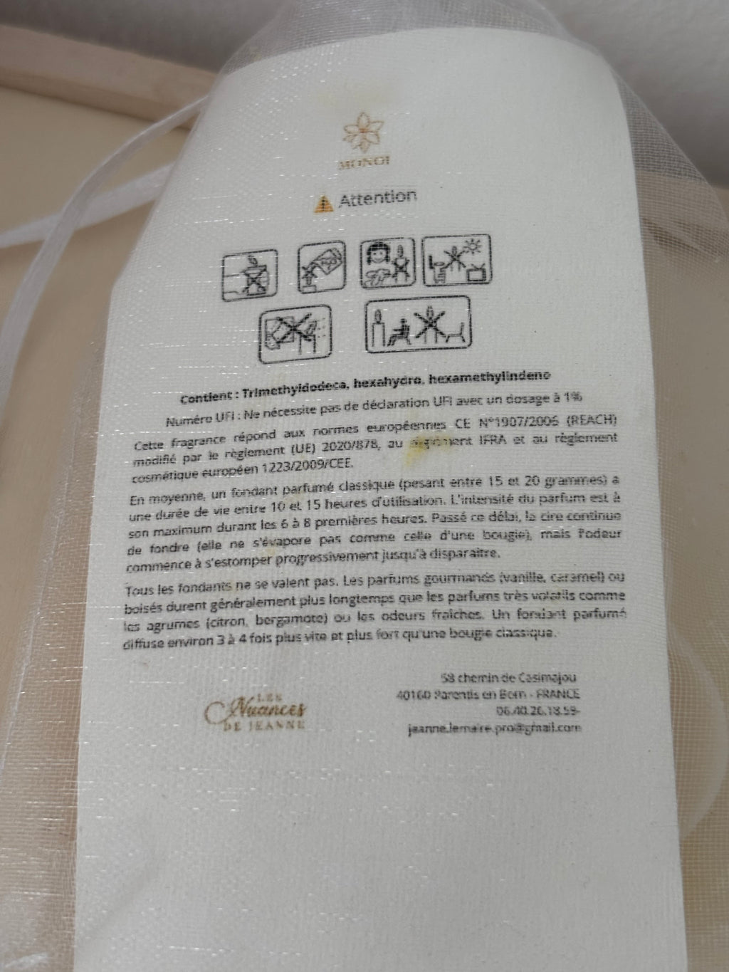 Fondant fleur Monoï