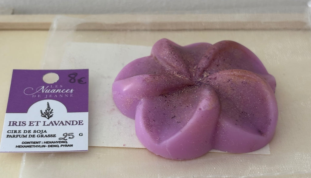 Fondant fleur Iris & Lavande 💜