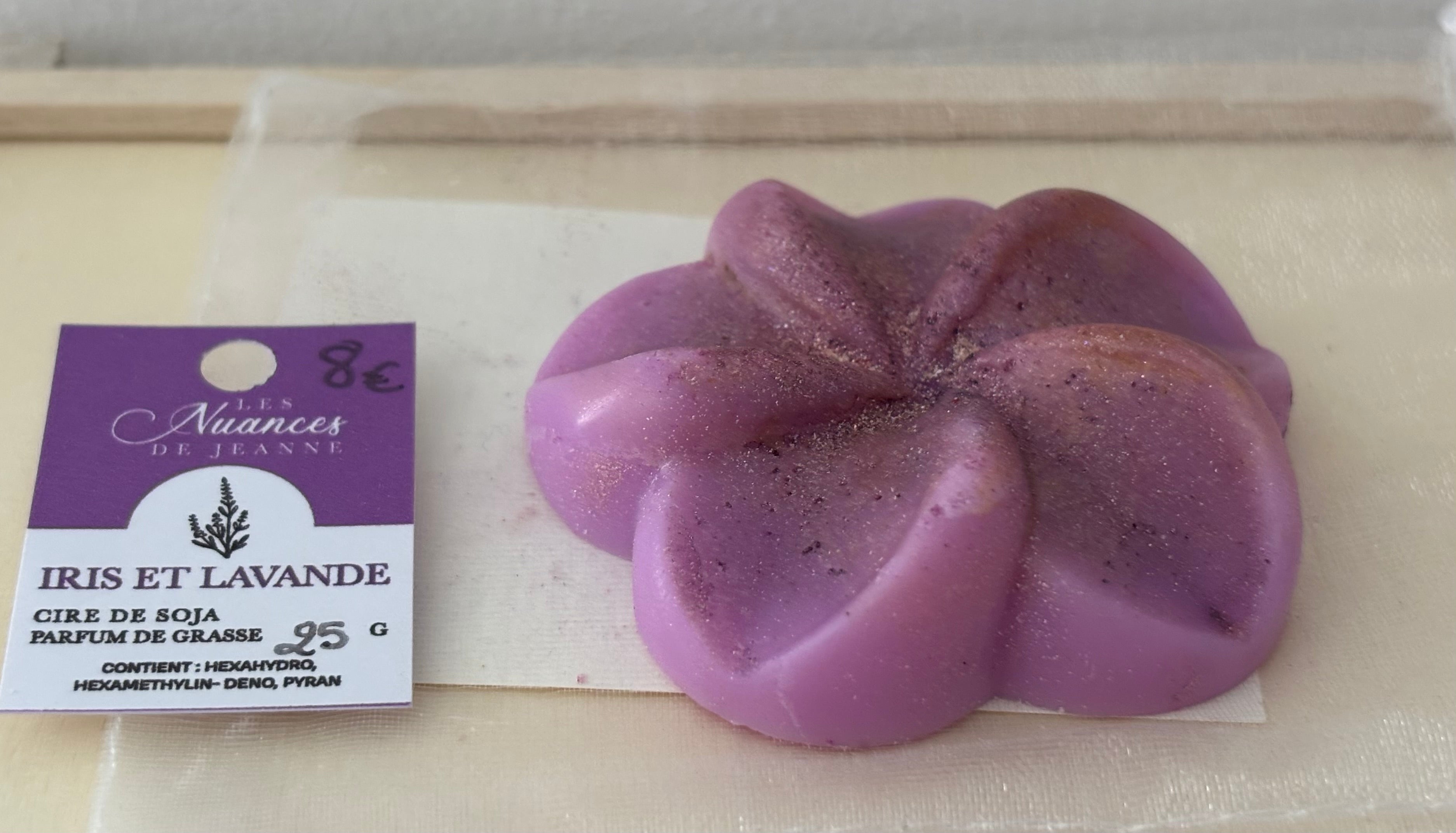 Fondant fleur Iris & Lavande 💜