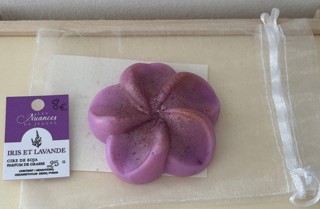 Fondant fleur Iris & Lavande 💜