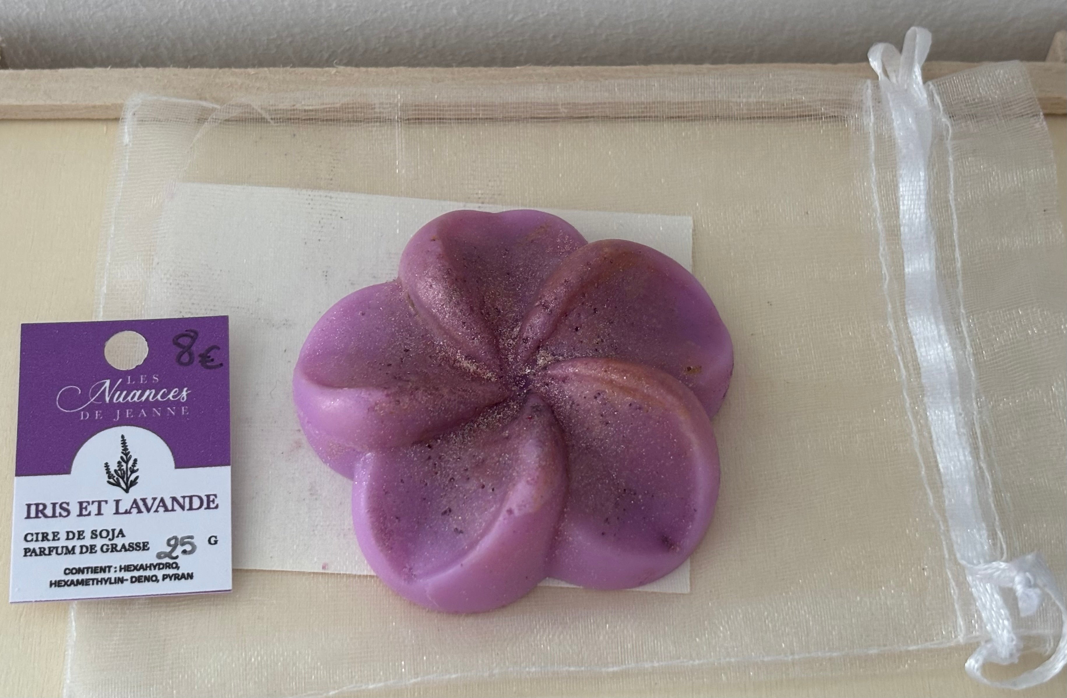 Fondant fleur Iris & Lavande 💜