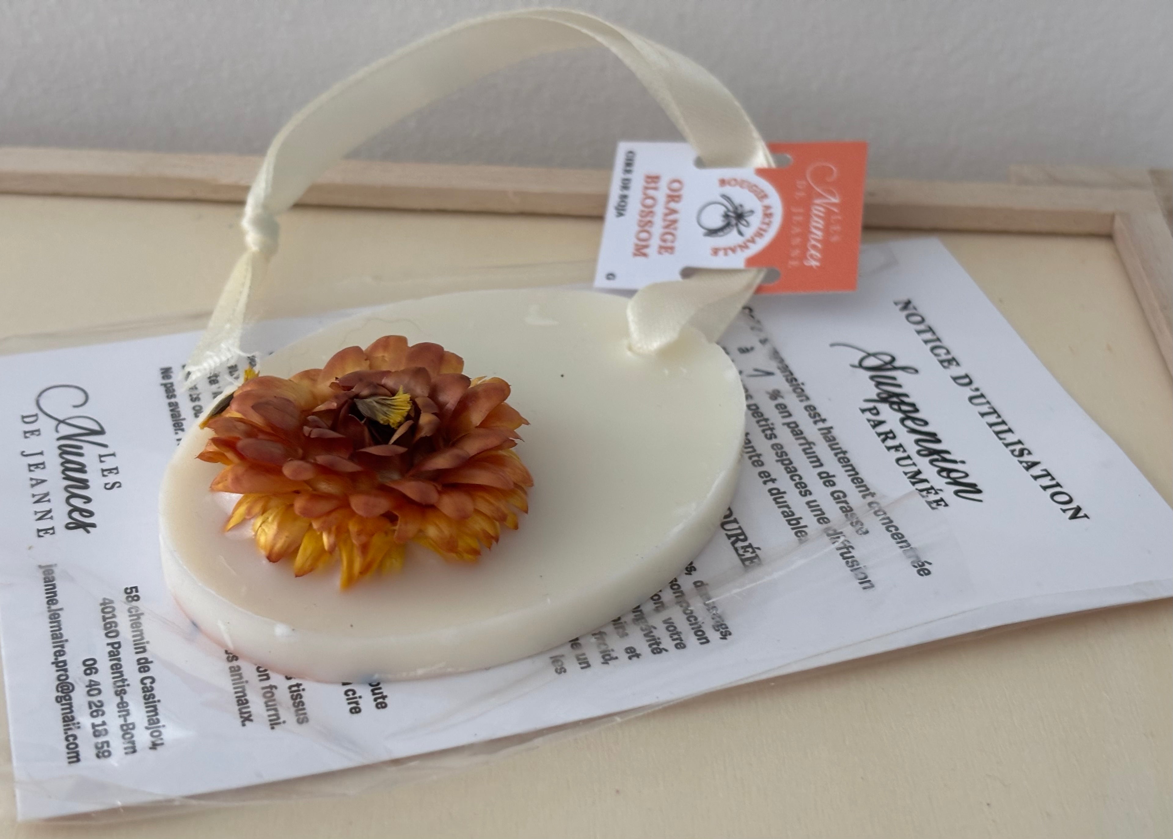 Suspension ovale Orange Blossom