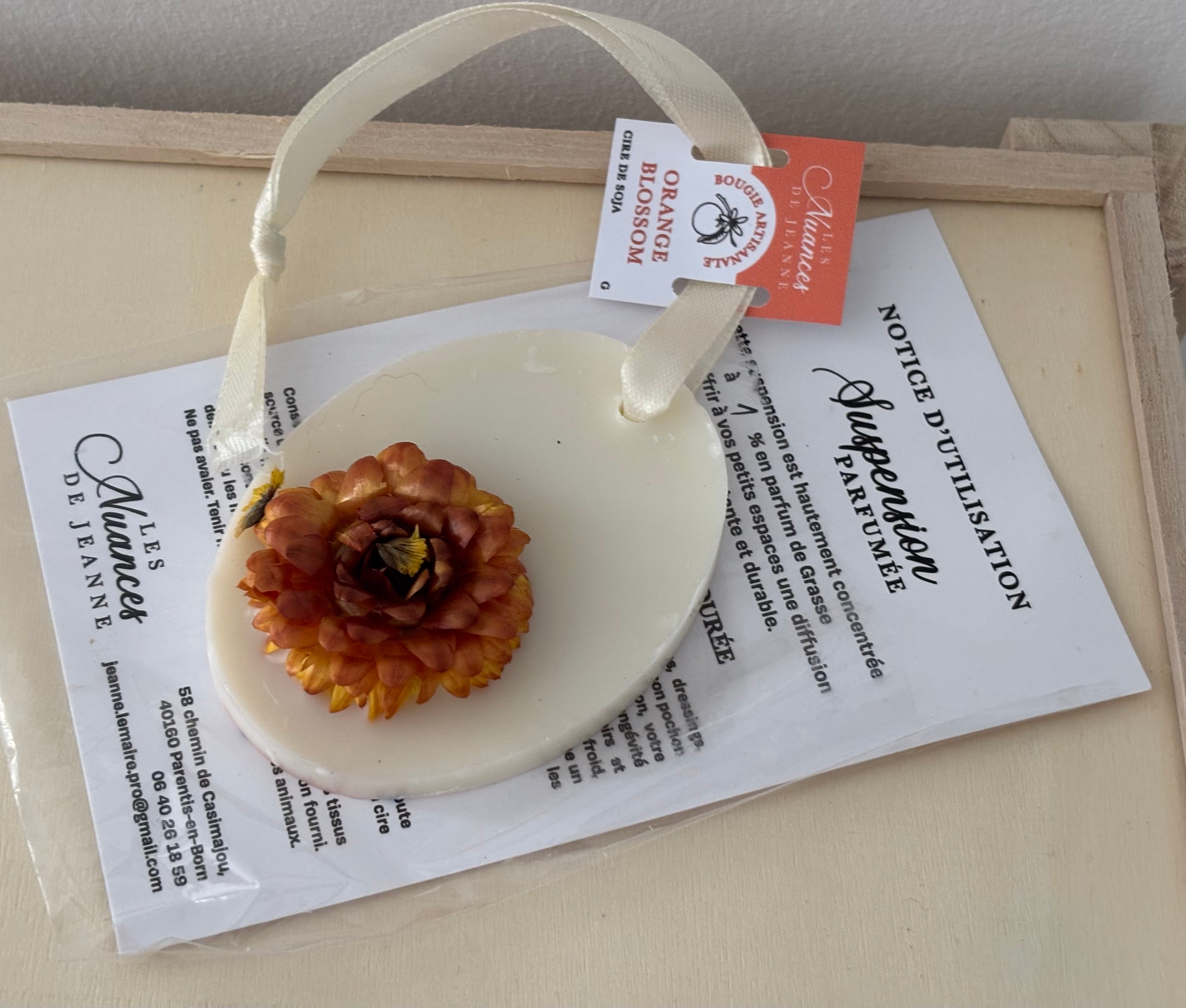 Suspension ovale Orange Blossom