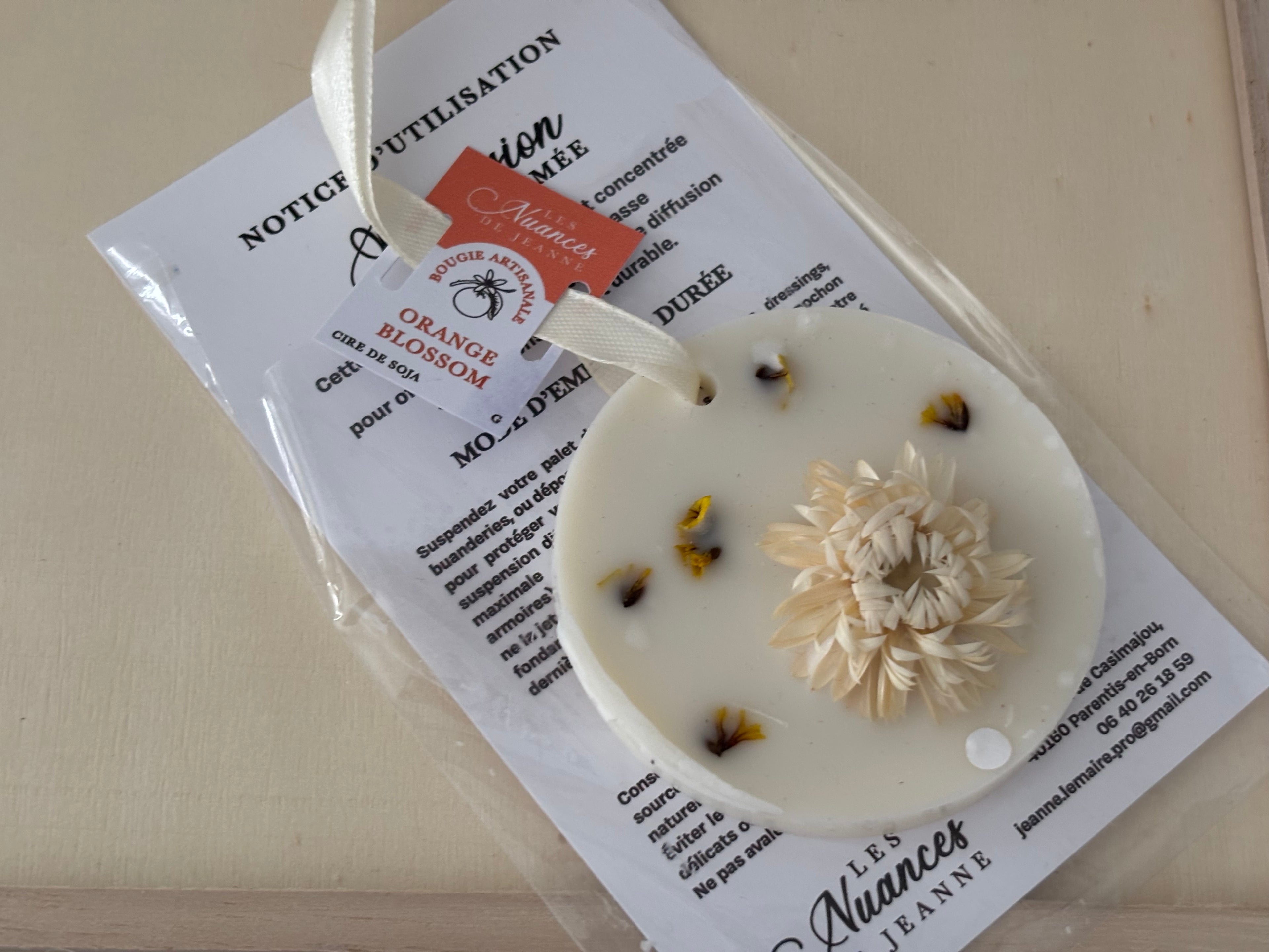 Suspension ronde Orange Blossom