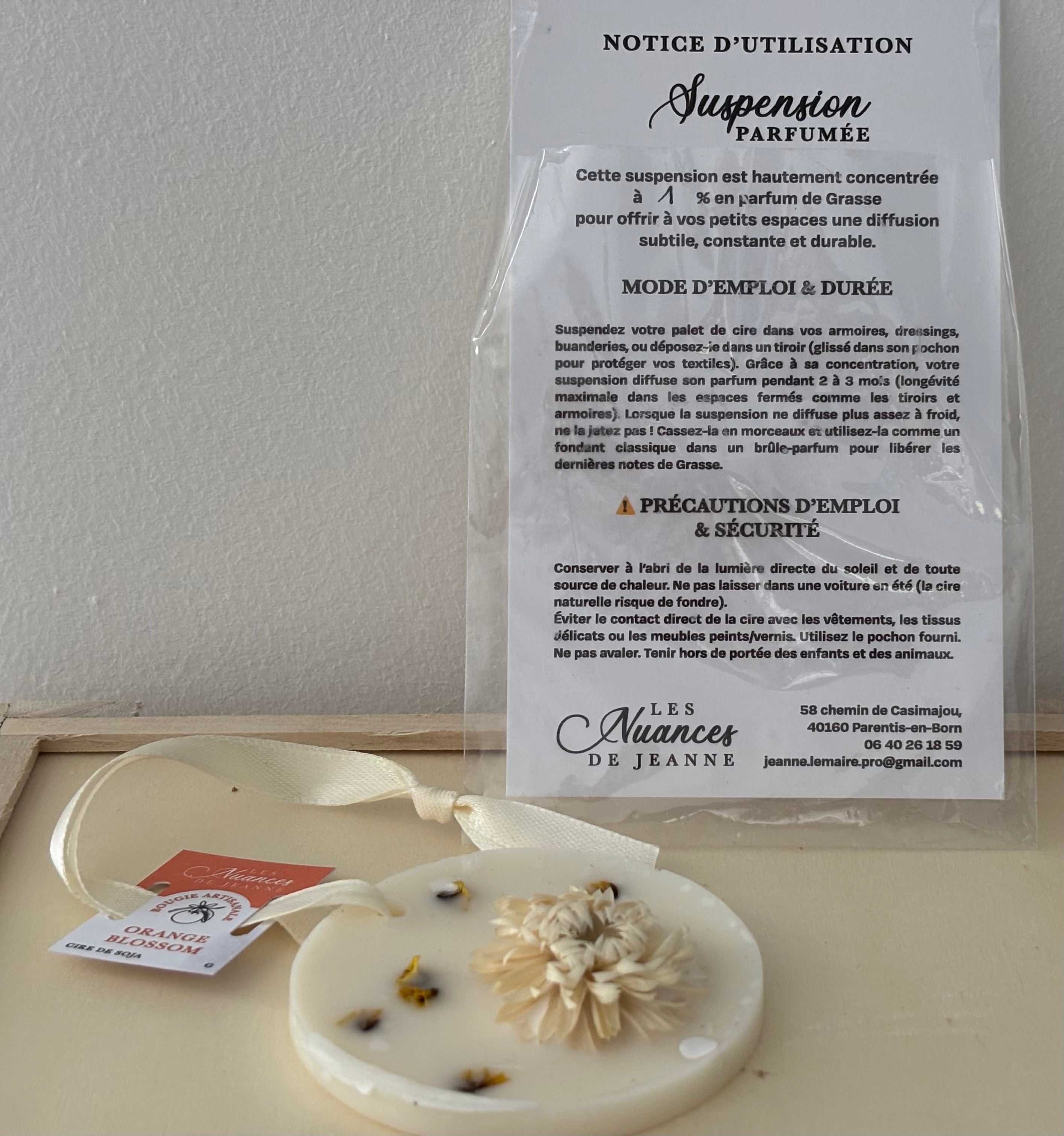 Suspension ronde Orange Blossom