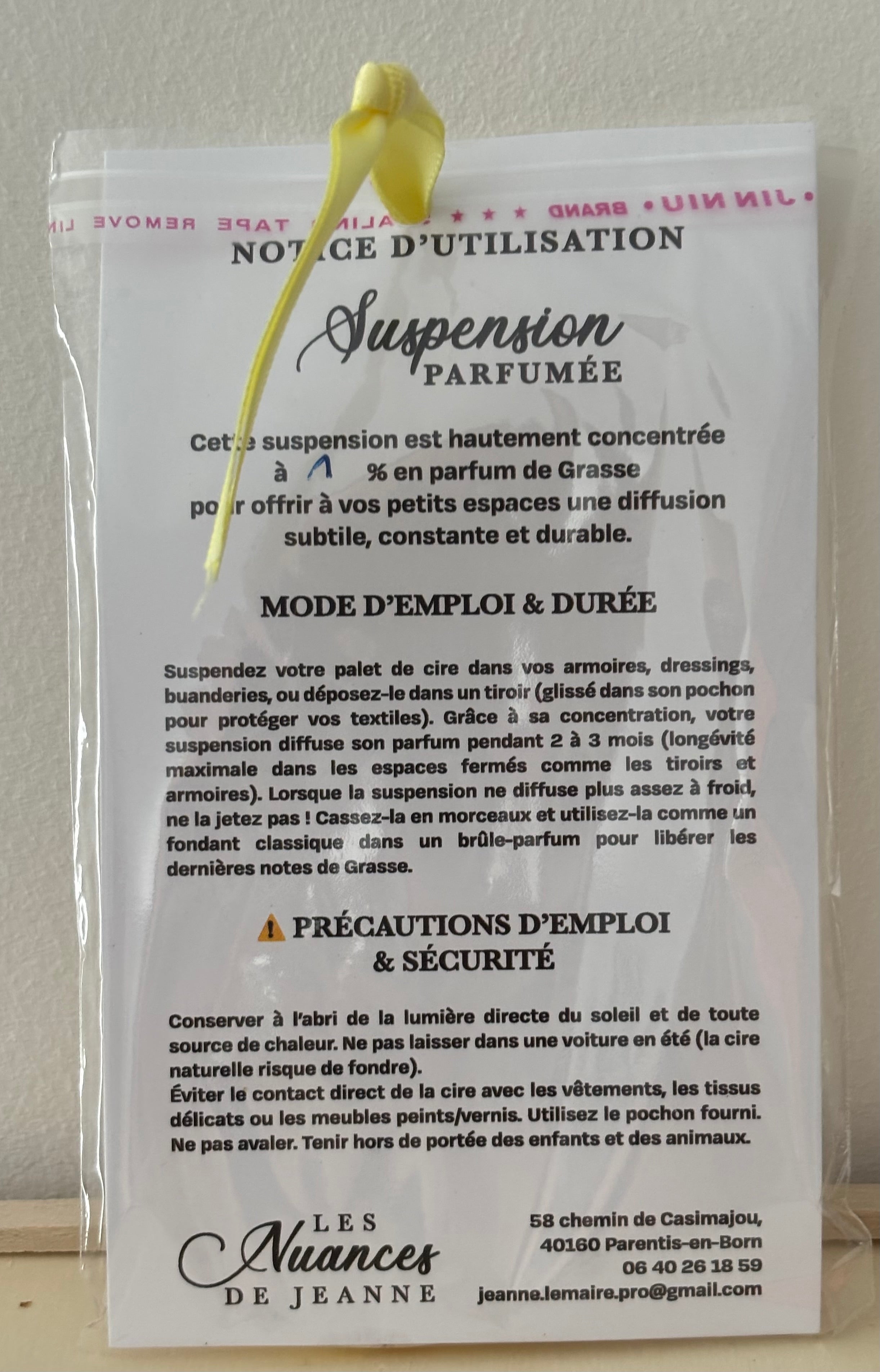 Suspension ovale  Monoï