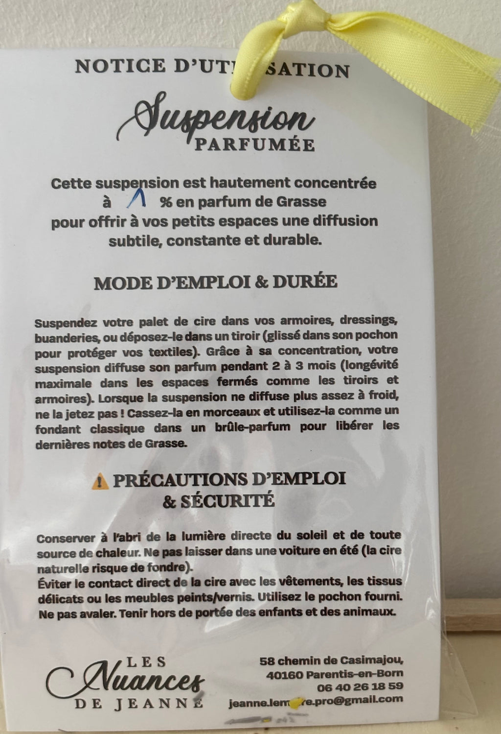 Suspension ovale  Monoï