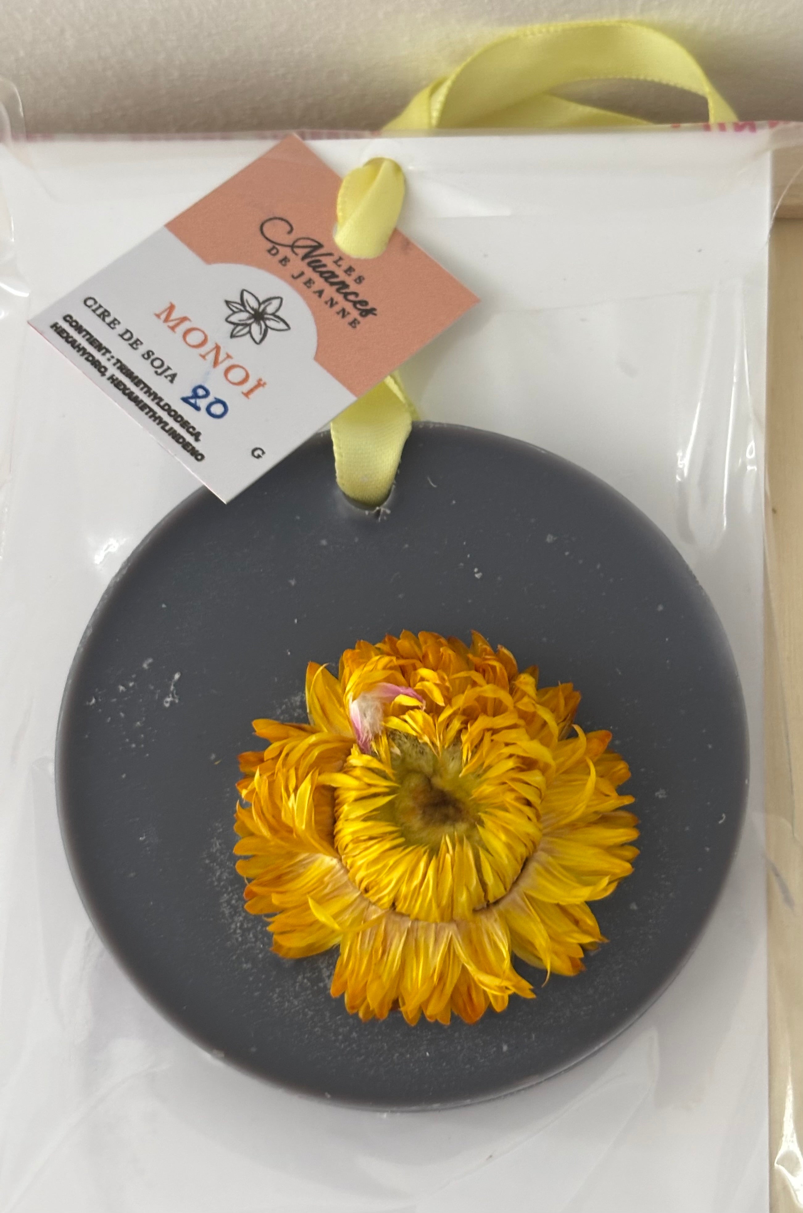 Suspension rond Monoï parfum de l'été