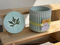 Bougie Cire de Soja « Fleurs de Citronnier » & Couvercle Feuille