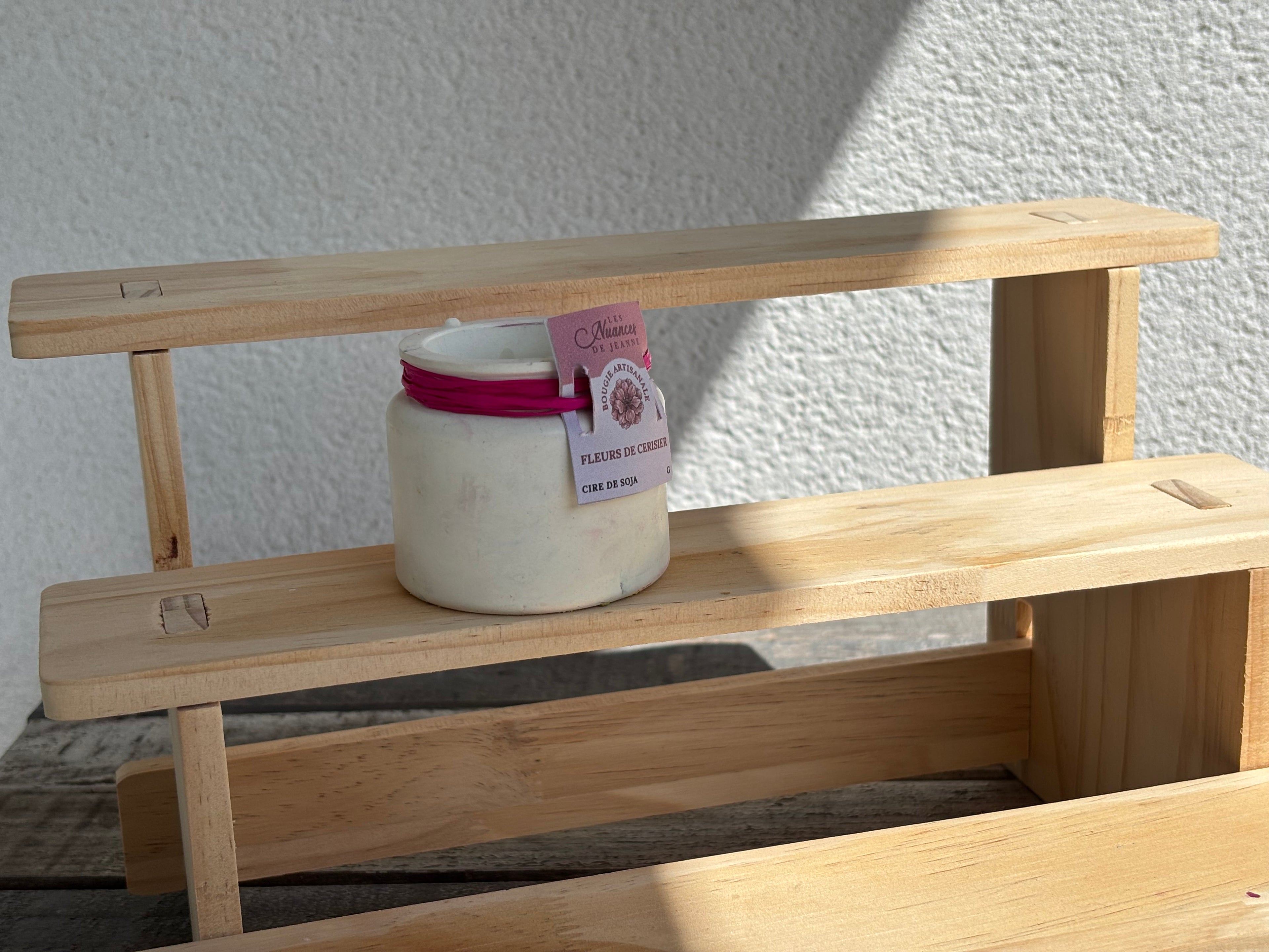 Bougie Artisanale « Fleurs de Cerisier » en Cire de Soja – Les Nuances de Jeanne